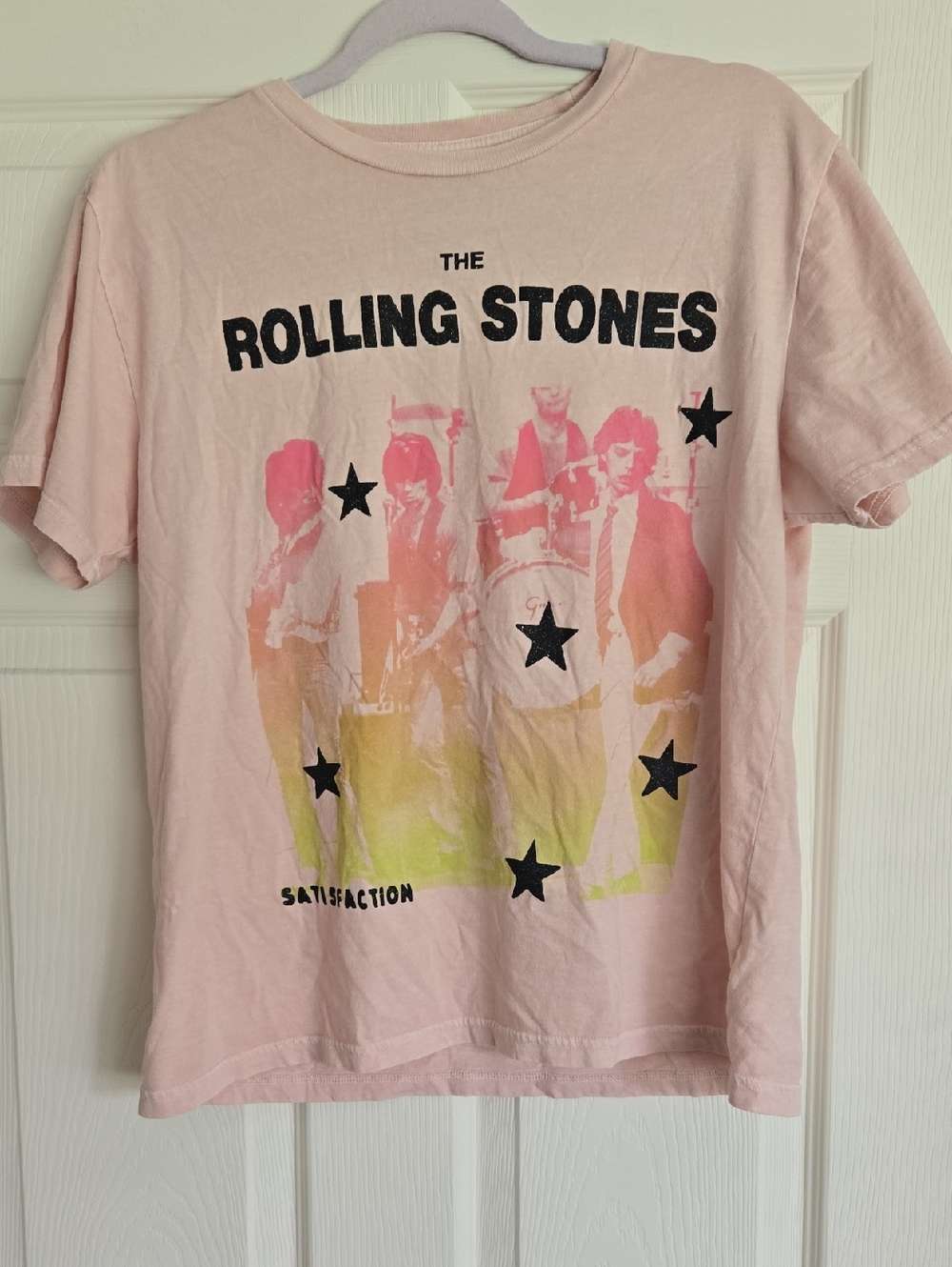 The Rolling Stones  Pink Graphic Tee Medium
